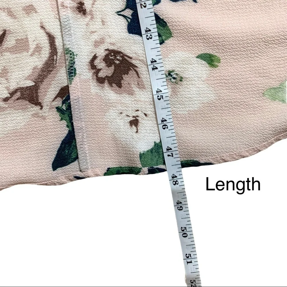 Francesca’s Trixxi Blush Floral Maxi Romper Size Small - Picture 14 of 15